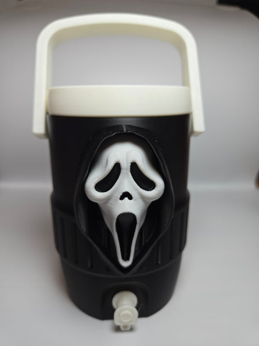 White Ghost Face Can Cooler