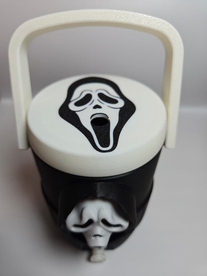 White Ghost Face Can Cooler