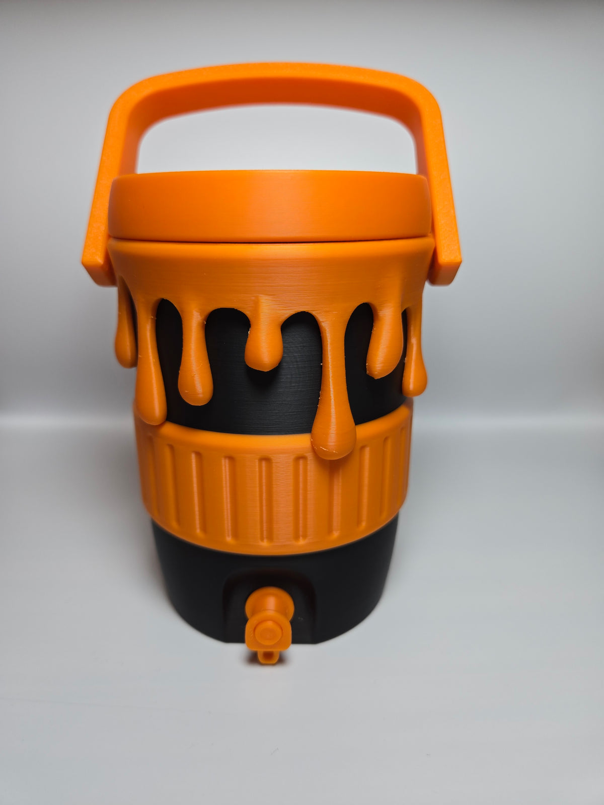 Orange Drip Can Cooler