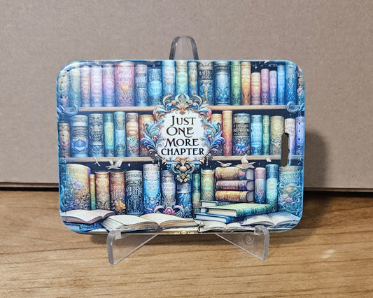 Just One More Chapter Bookshelf Sublimation Luggage Tag