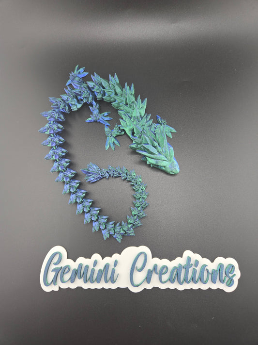 Medium 3D Crystal Dragon