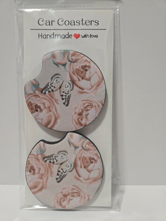 Butterfly Car Coasters (1 Pair)